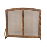 2 Panel Cabinet Steel Fireplace Door