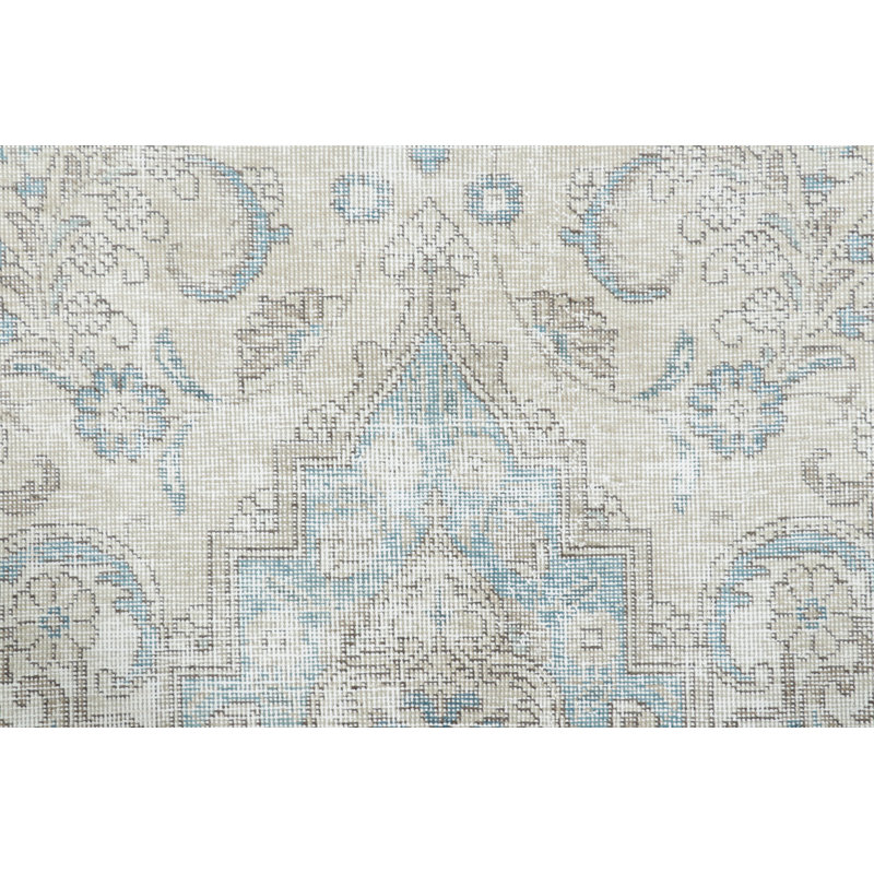 Distressed One-of-a-Kind 9'3X12'7 Hand Knotted Area Rug