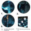 «3D Cityscape Futur Architecture Turquoise I» sur toile-2129291520-2129291525