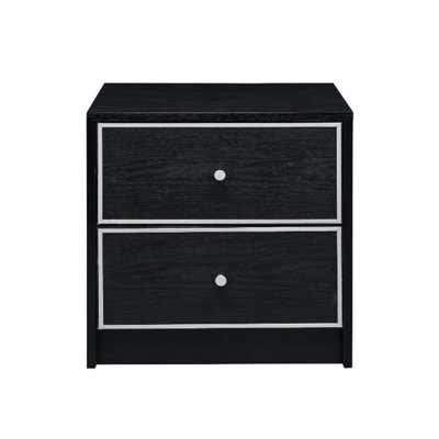 2 Storage Drawers Nightstand