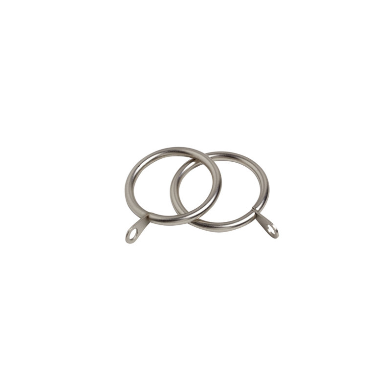 28mm Curtain Rings , Satin Silver