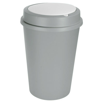 Aarju Plastic Manual Lift Kitchen Trash Can