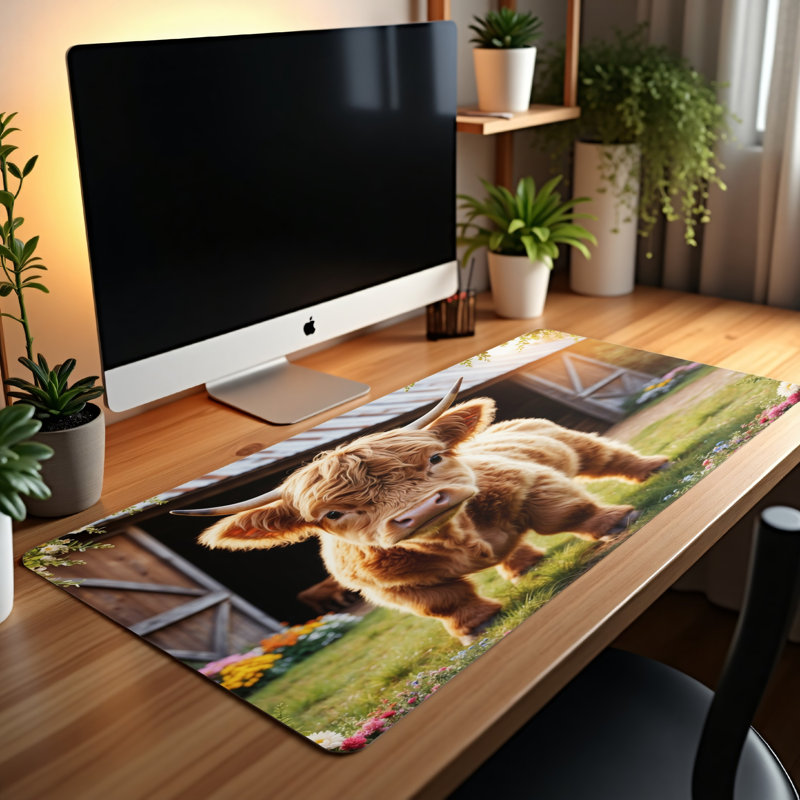 Polyester Desk Pad, 14.4x12.1