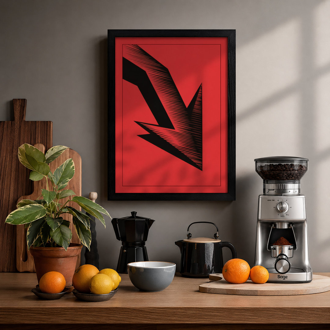 Angular Forms Geometric - Framed Print