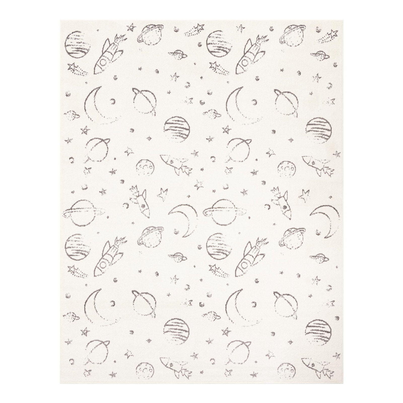 Kids Rug, Rectangle 7'10" x 10', Ivory