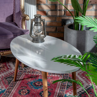 Currs Glam Oval Coffee Table Marble Top with Stainless Steel Frame