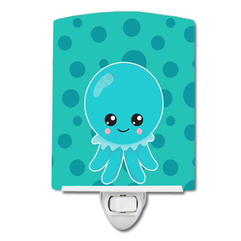 Éclairage de nuit en céramique ocean octopus