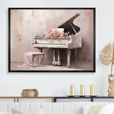«Pink Pastel Piano Play II», reproduction sur toile
