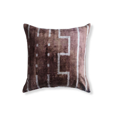 Bek Geometric Silk Throw Pillow
