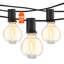Guirlande 100 lumières DEL d'extérieur imperméables G40 incassables