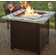 Duval by Endless Summer, 30" Square LP Gas Outdoor Fire Pit with Faux Wood Chevron Mantel