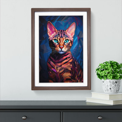 Bengal Cat Futurism No.3 - Framed Print