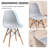 5-Piece Round Dining Table Set for 4, 35.5” Kitchen Table with Chairs, Solid Wood Legs, Plastic Seats, Gray-32835126-32835210-19293708