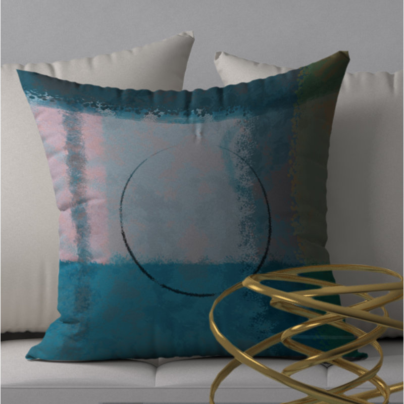Housse de coussin décorative carrée impressionnante et insert, 20 po x 20 po