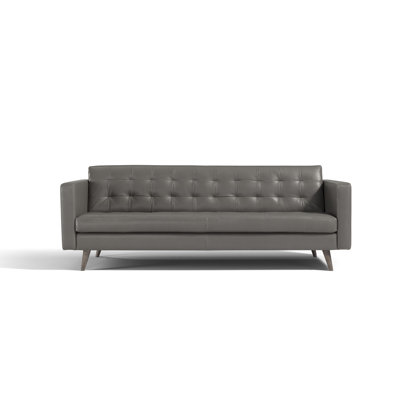 Burdett 67" Genuine Leather Loveseat