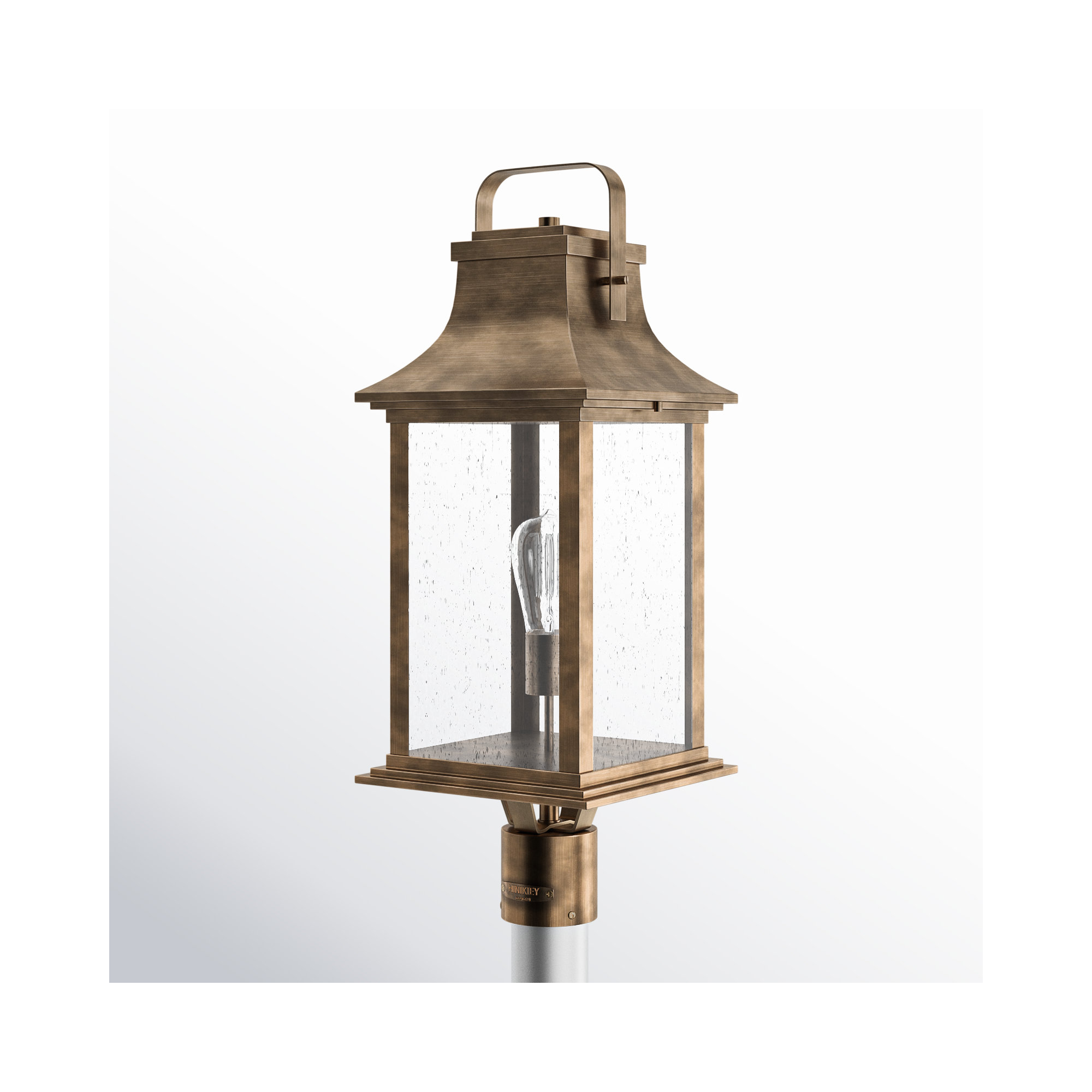 Sereia Seeded Outdoor Lantern Head, Burnished Bronze