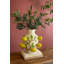  Grand vase en céramique avec citrons - 11 po de hauteur, motif de fruits jaune vif