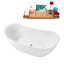 Baignoire autoportante 68 po avec drain interne 68 po Streamline-101412752