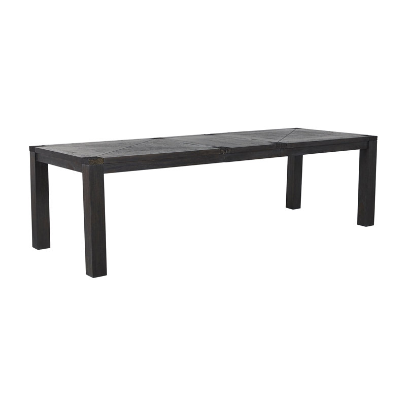 Beckett Dark Gray Cerused Extendable Rectangular Dining Table