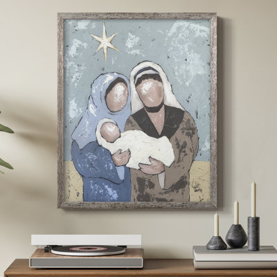 «A Silent Night I», reproduction encadrée - bois massif