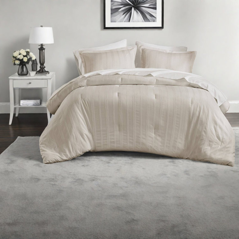 de literie pour très grand lit deux pièces, maison moderne rayée en polyester doux