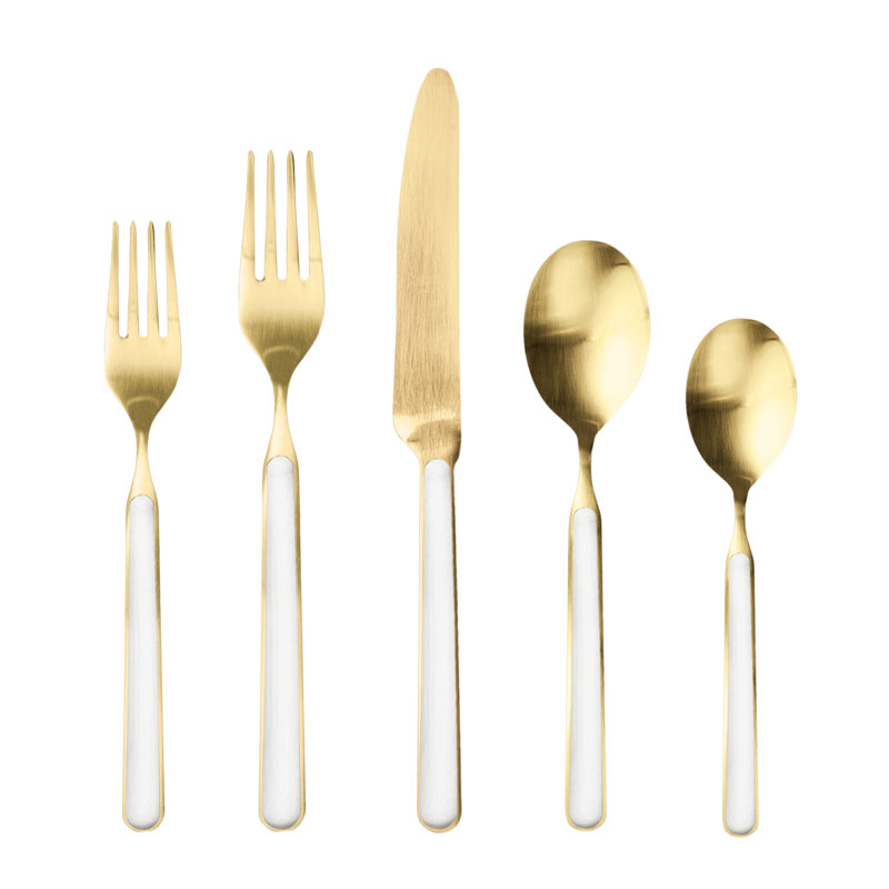 Ensemble de couverts Fantasia Ice Gold, Porcelaine