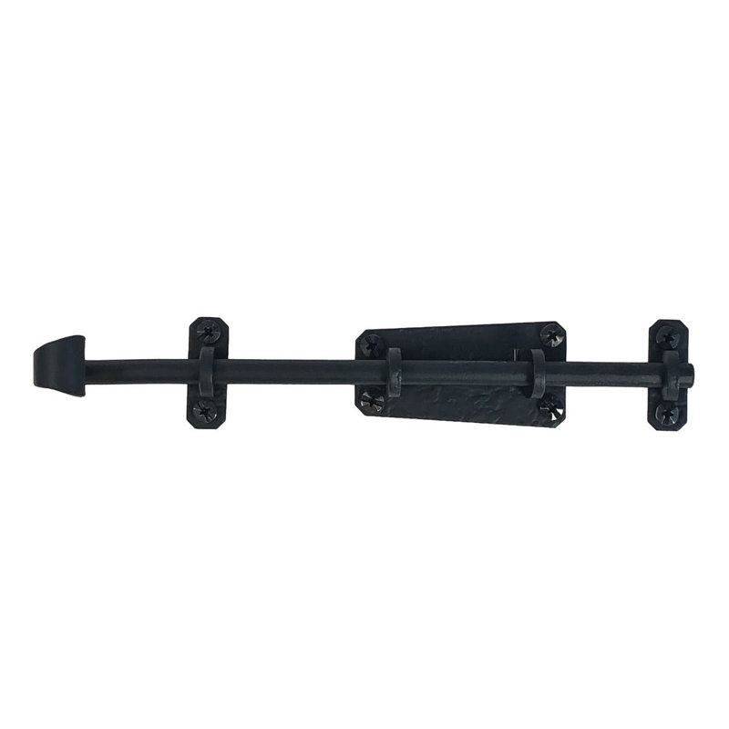 Matte Black Iron Manual Gate and Cabinet Bolt