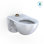 Toilette murale commerciale allongée TOTO® Tornado FLUSH®, coton, blanc