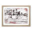 Tricks with the Skateboard in Abstract - Picture Frame Painting Print-55765011-55765007