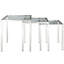 Ensemble de tables gigognes en acier inoxydable Modway