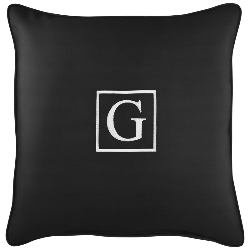 Housse et insert de coussin d'extérieur carré Kettil, Noir, G