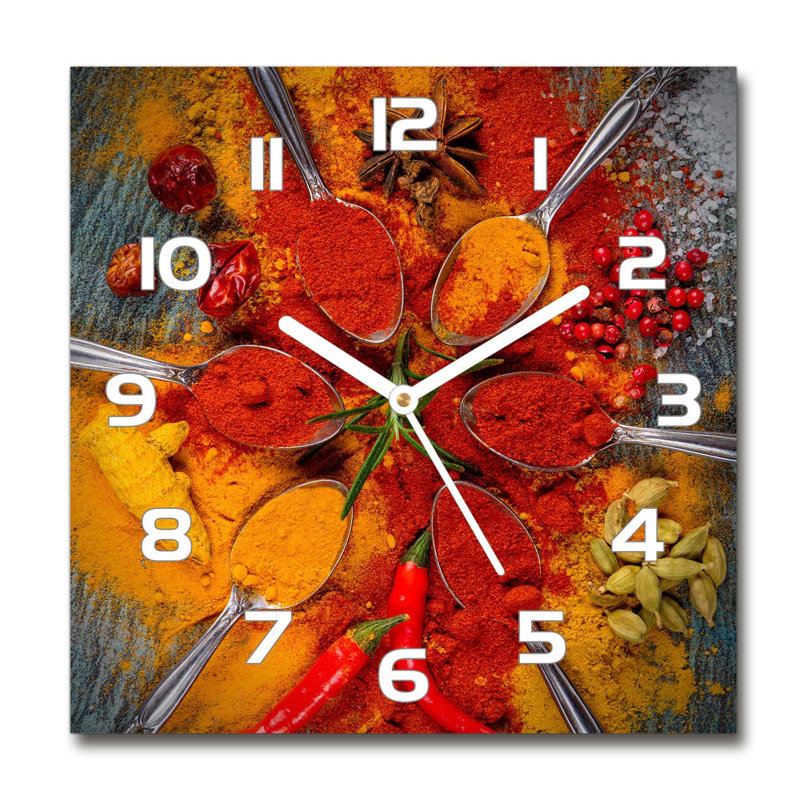 Hassen Glass Wall Clock, White