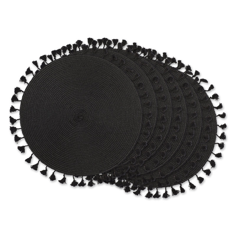 Ensemble de napperons 6 pièces Lenworth, Noir