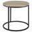 Transitional Round End Table with Rustic Charm