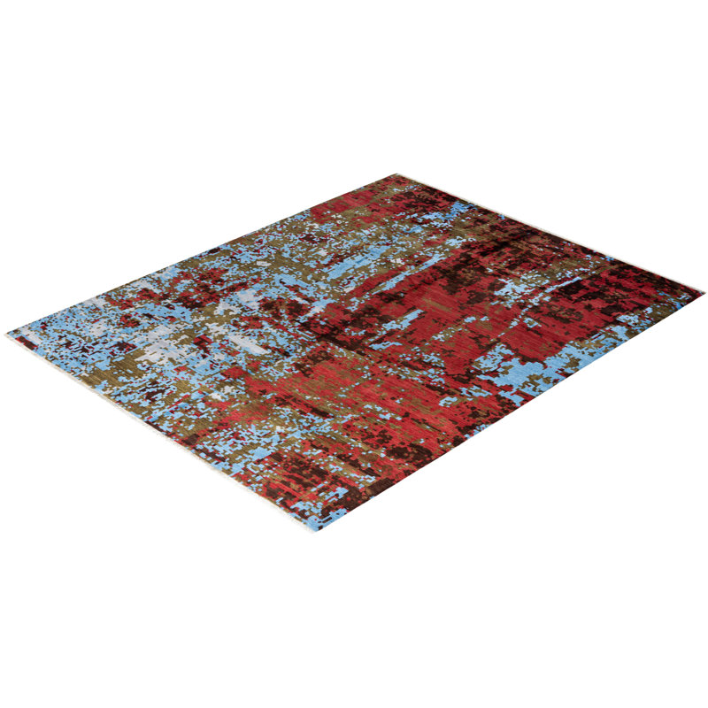 Overdyed One-of-a-Kind 8' 1" X 10' 0" Hand Knotted Area Rug