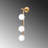 Elegant Bohemian Wall Lamp, Gold Finish, 23.6 x 9.8 inches | Durable Metal Body with Glass Cap, 2.4-inch Base Plate, 59-inch Height | Max 3 x G9 Socket (Bulb Not Included) | Perfect for Glam & Scandinavian Decor-2134925367