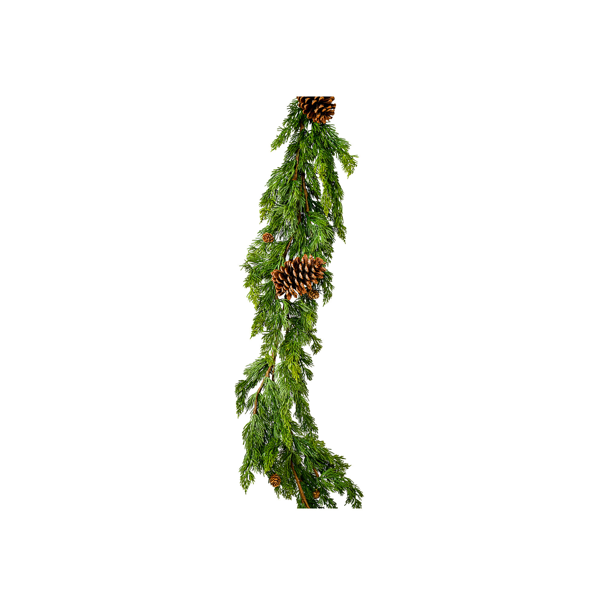 8'' in. Faux Pinecone Garland