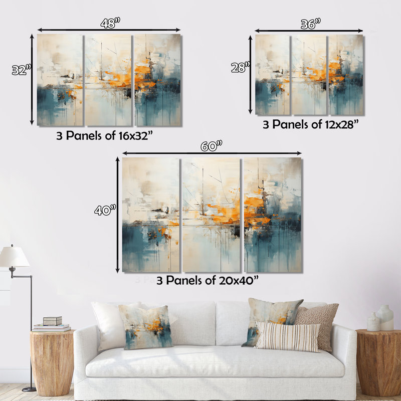 Minimalisme arbre Ephemeral Power II - ensemble de reproduction d'art sur toile moderne, H 28 po x l 36 po x P 1 po