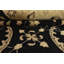 Tapis oriental traditionnel en laine noir noué à la main 9 pi 1 po x 11 pi Ziegler