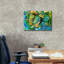 Toile épique «Sea Turtle Garden» par Carol Cavalaris, art épique graffiti, 54 po x 40 po-106173524