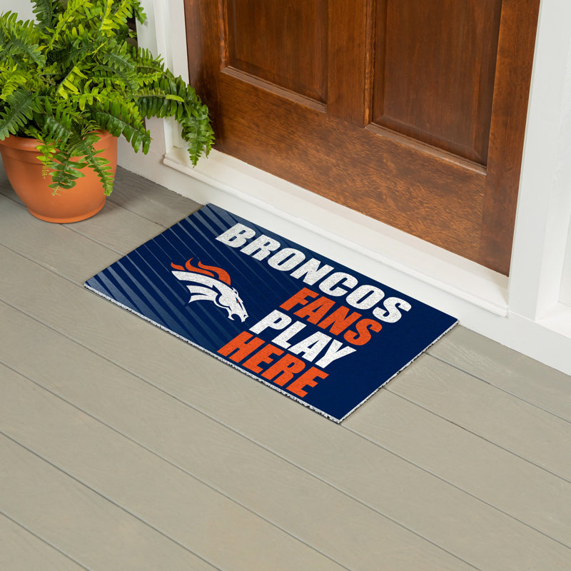 Tapis en PVC Denver Broncos Fan, 28 po x 16 po