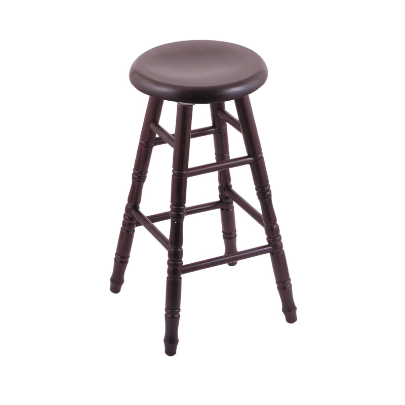 24" Swivel Bar Stool, Dark Cherry Oak, 24" Counter Stool