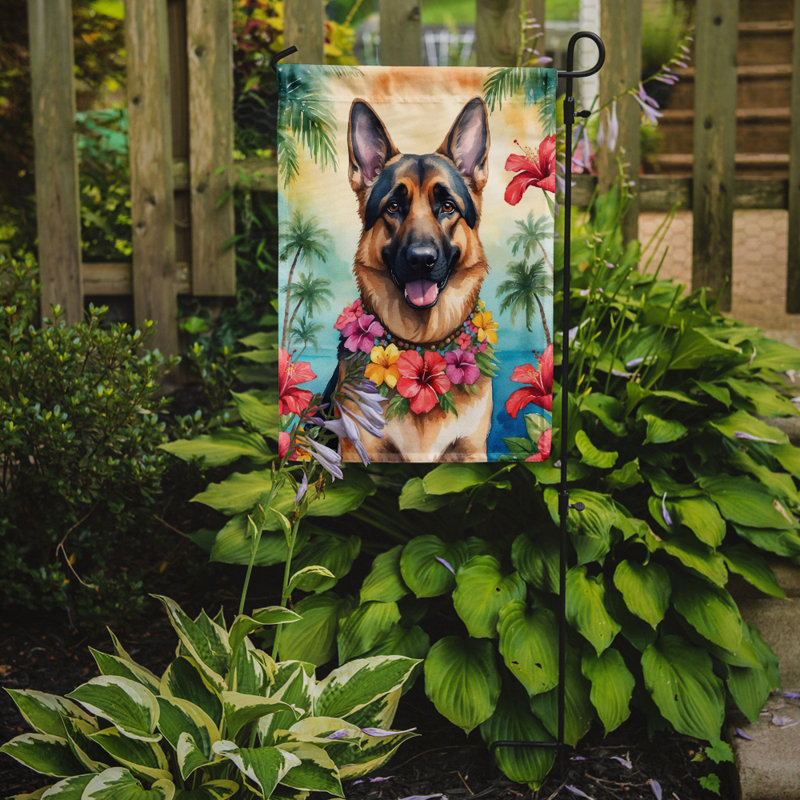 Drapeau de jardin en polyester double face H 15,5 po x l 11,25 po