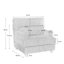 Ermia 92Cm Wide Modern Armchair with Solid Wood Legs-1379300356