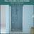 30"w X 72"h Tempered Glass Shower Door, Brushed Nickel - To Stains, Versatile Installation Option Hinges, Space Saving Bathroom Fixture