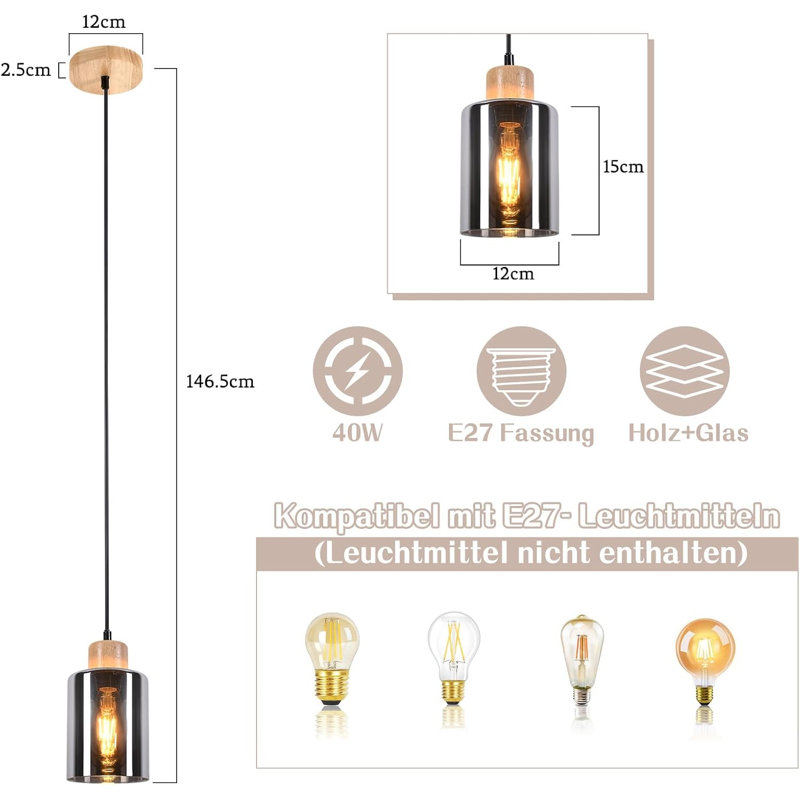 - Light Stainless Steel Pendant