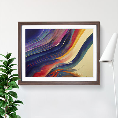 Watercolour Soundwave Vol.5 Abstract - Single Picture Frame Print