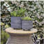 S / 2 POT DE FLEURS 6/8 ", NOIR