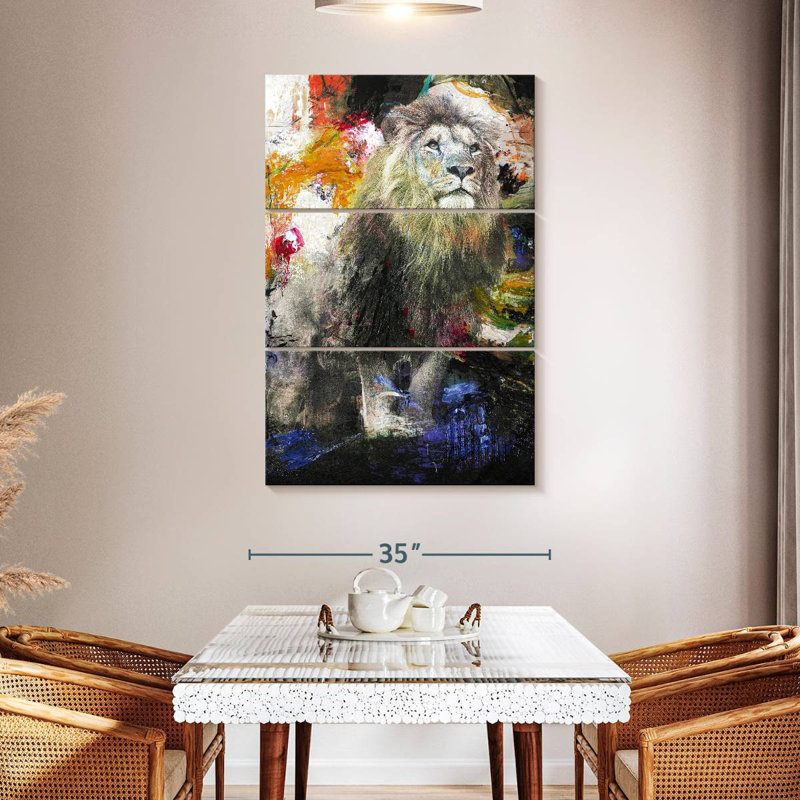 Brampt Glorious Lion, 38" H x 24" W