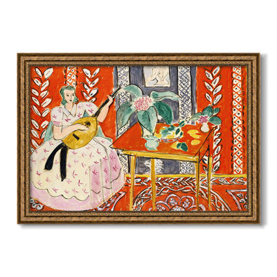 The Lute (Le Luth), 1943-Henri Matisse-Custom Framed Canvas